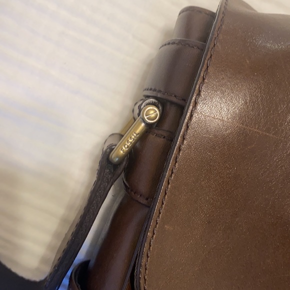 Fossil Leather Briefcase Bag - Picture 3 of 14